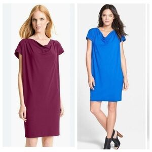 Bundle of 2 EILEEN FISHER Drape Neck Dresses Size Large
